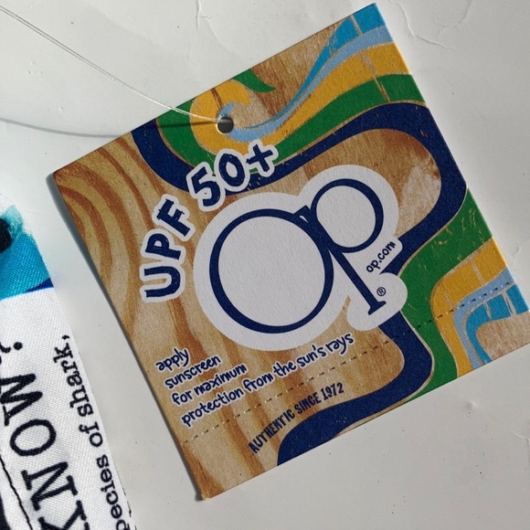 NWT Boy’s OP Shark Printed Swim Trunks - Picture 3 of 11